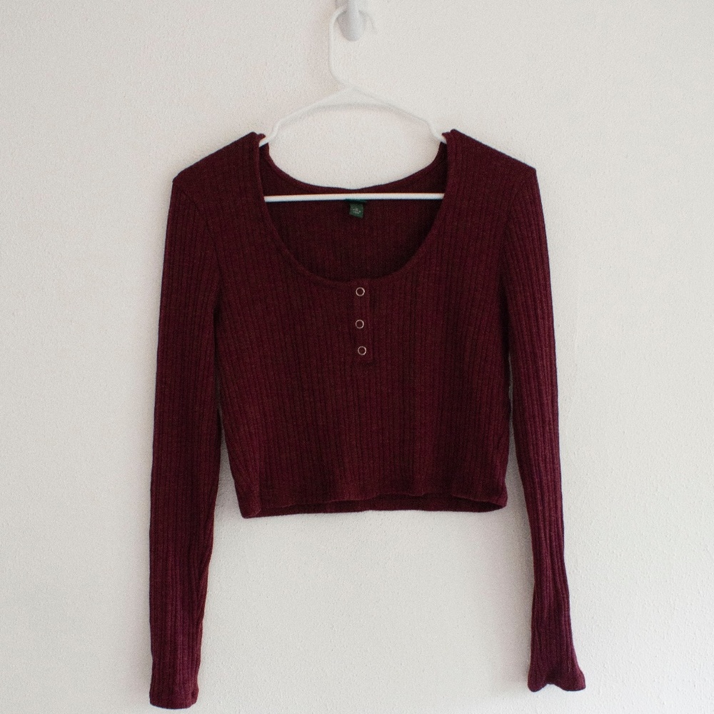 Women’s Maroon Wild Fable Crop top